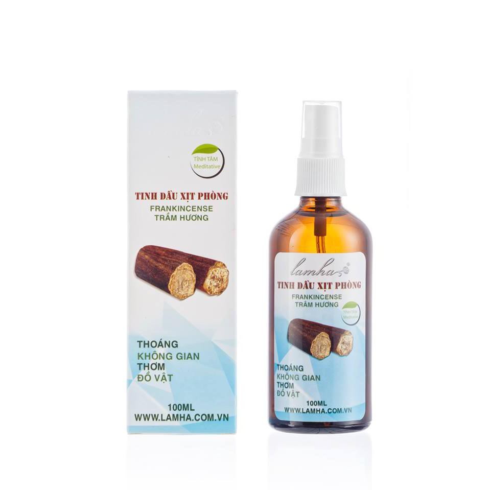 Tinh Dầu Xịt Phòng Trầm Hương Lam Hà 100ml