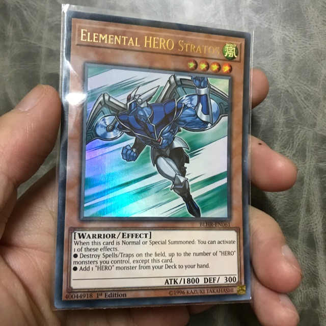 Thẻ bài Yugioh Elemental Hero Stratos (Ultra Rare)