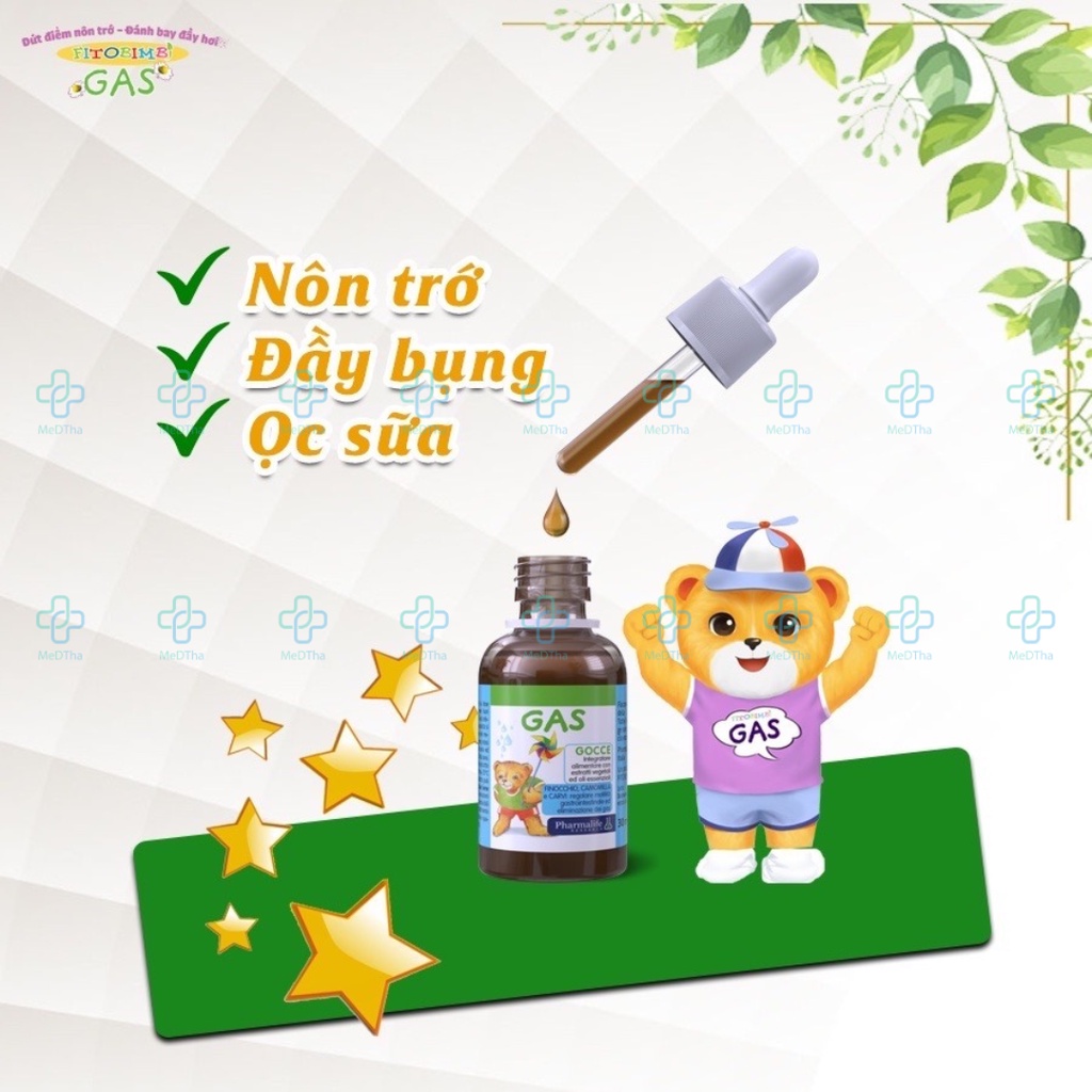 Fitobimbi Gas - Giảm Chướng Bụng, Khó Tiêu, Đầy Hơi, Nôn Chớ, Kích Thích Tiêu Hóa Cho Bé (30ml) [Chính Hãng]