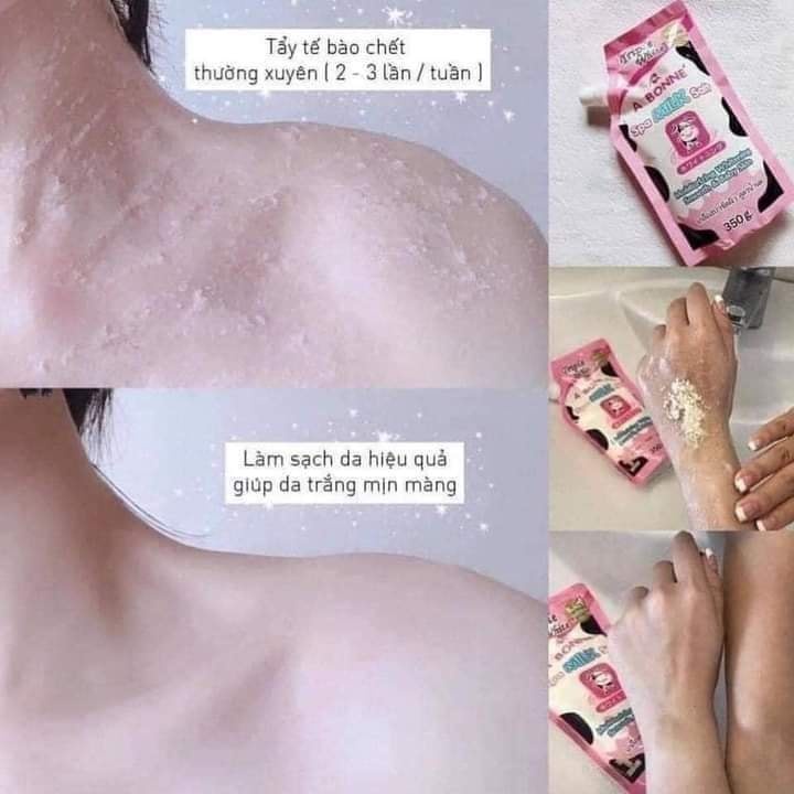 Muối tắm sữa bò tẩy tế bào chết A Bonne Spa Milk Salt Thái Lan (350gr)