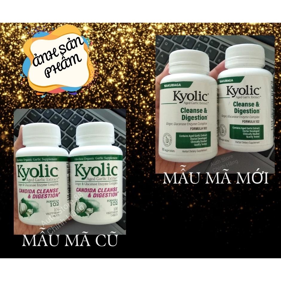 Hỗ trợ kiểm soát nấm Candida và tiêu hóa Kyolic Formula 102