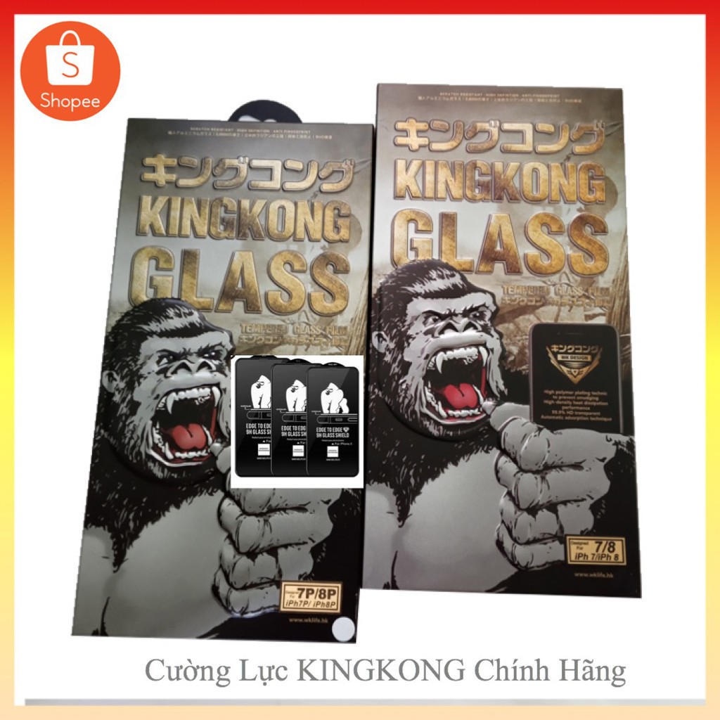 KÍNH CƯỜNG LỰC FULL MÀN KINGKONG 7P/8P/X/XSM/XR/11/1PROMAX/12/12PROMAX