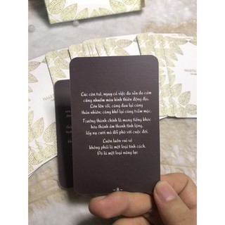 Bài thẻ nhắc nhở Haletu White