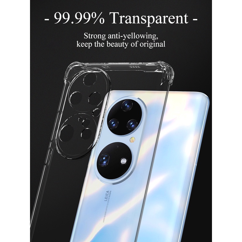 Ốp Điện Thoại TPU Silicone Mềm Trong Suốt Chất Lượng Cao Cho Huawei Nova 9 SE P50 P40 P30 P20 Mate 30 20 Pro Lite