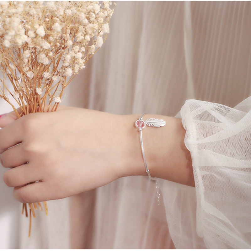 Vòng tay phong cách Hàn Quốc chất lượng cao Vòng tay pha lê dâu tây