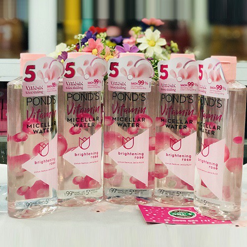 Nước Tẩy Trang Vitamin Sáng Da Ponds Micellar Water Brightening Rose 235ml