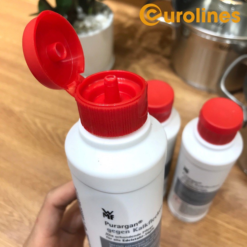 Chai Dung dịch tẩy rửa xoong nồi WMF PURARGAN 250ml [Nhập Đức Chính Hãng - Đánh bay mọi loại vết bẩn]