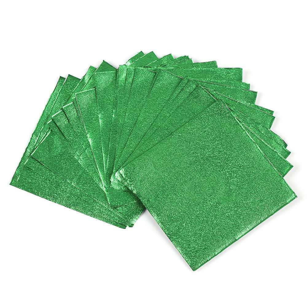 Set 100 Lá Nhôm Màu Sắc Mạ Vàng Dùng Trang Trí Bánh Kẹo DIY