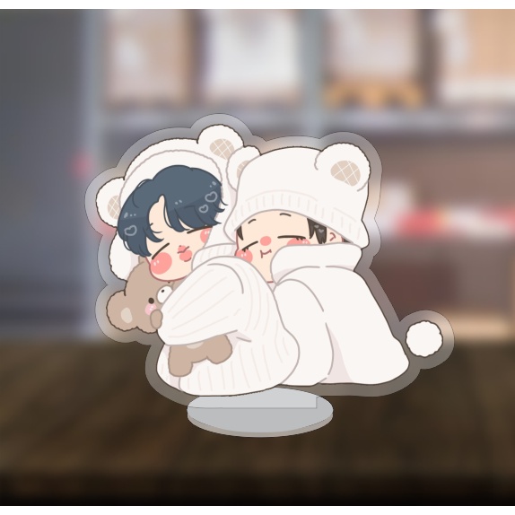 Mô hình standee Kpop BTS Kook dễ thương 2cm/5cm/10cm