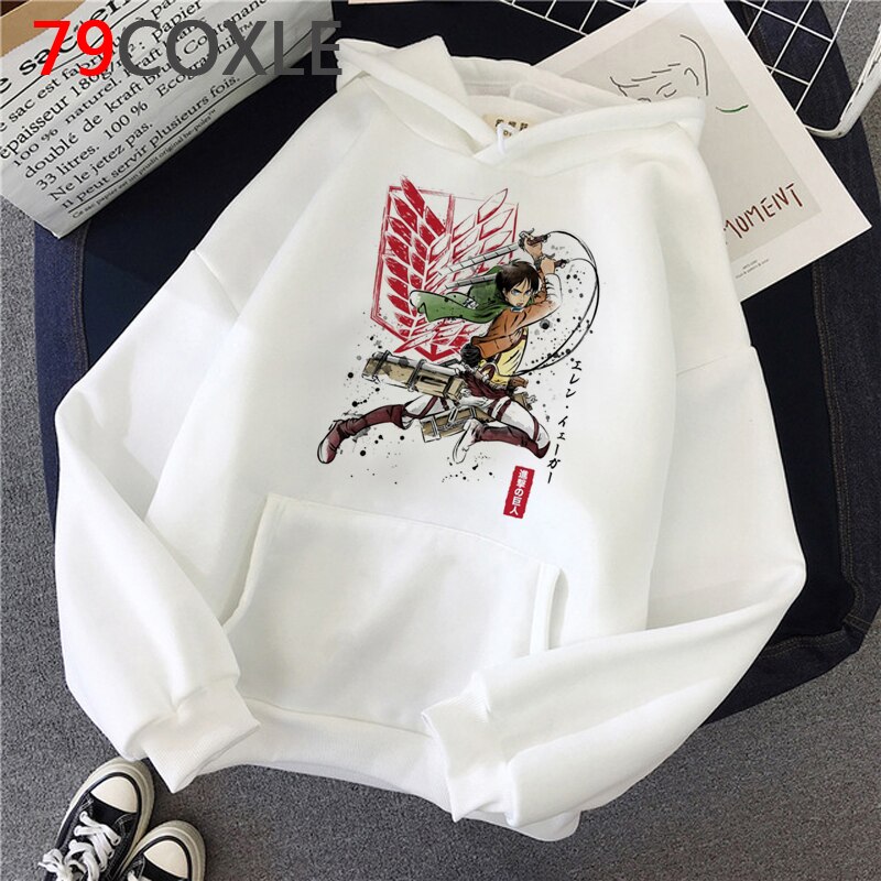 Áo Hoodie Họa Tiết Attack On Titan Y2K Phong Cách Hip Hop Cá Tính Cho Nam