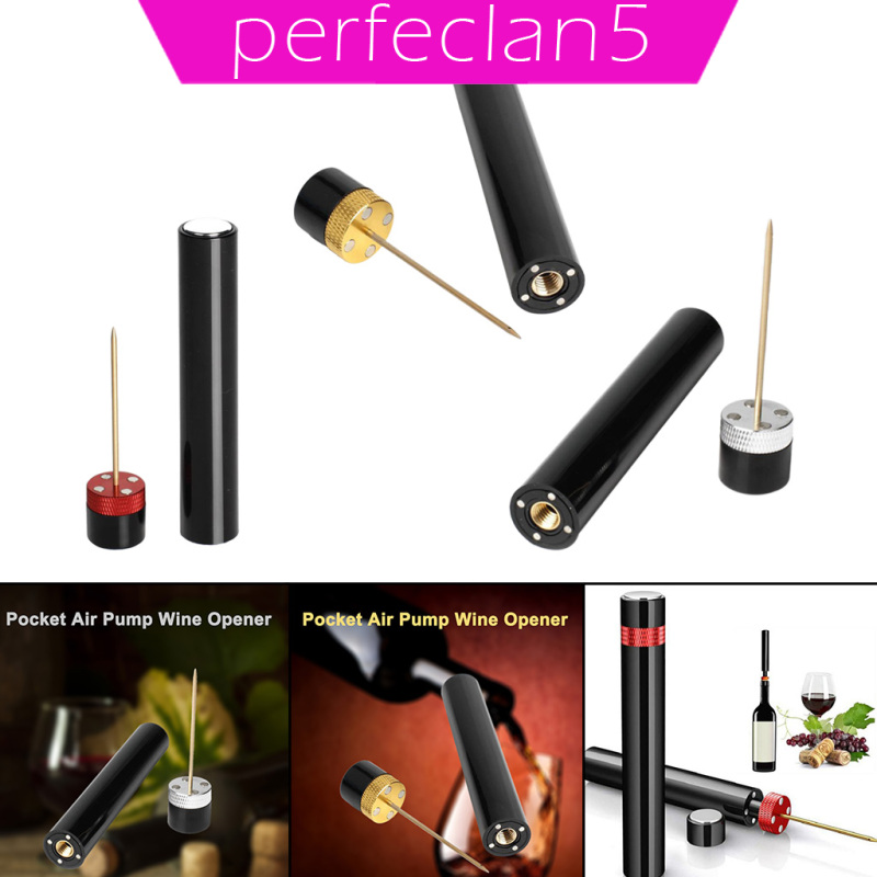 [perfeclan5]Creative Wine Air Pressure Opener Stainless Steel Pin Home Corkscrew Golden
