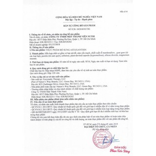 Bichtieu Thực Phẩm Bổ Sung Nu U Astaxanthin 12Mg 180 Viên - Tăng Cường Hệ Miễn Dịch, Sức Đề Kháng