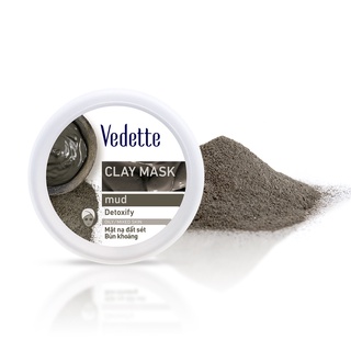 Mặt nạ đất sét Bùn khoáng Mud Vedette Clay Mask 145g (dạng hũ)