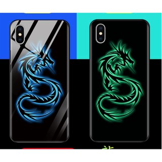 ỐP DẠ QUANG LƯNG KÍNH CƯỜNG LỰC SÁNG BÓNG DÀNH CHO IPHONE