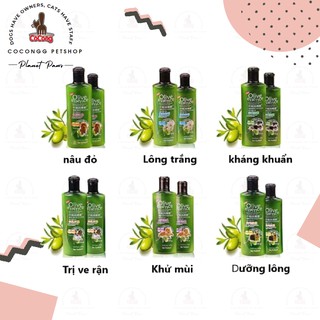 Sữa tắm tinh dầu ô liu chó mèo OLIVE - 450ml 💛FREESHIP💛 Thức Ăn Phụ Kiện Cho Thú Cưng