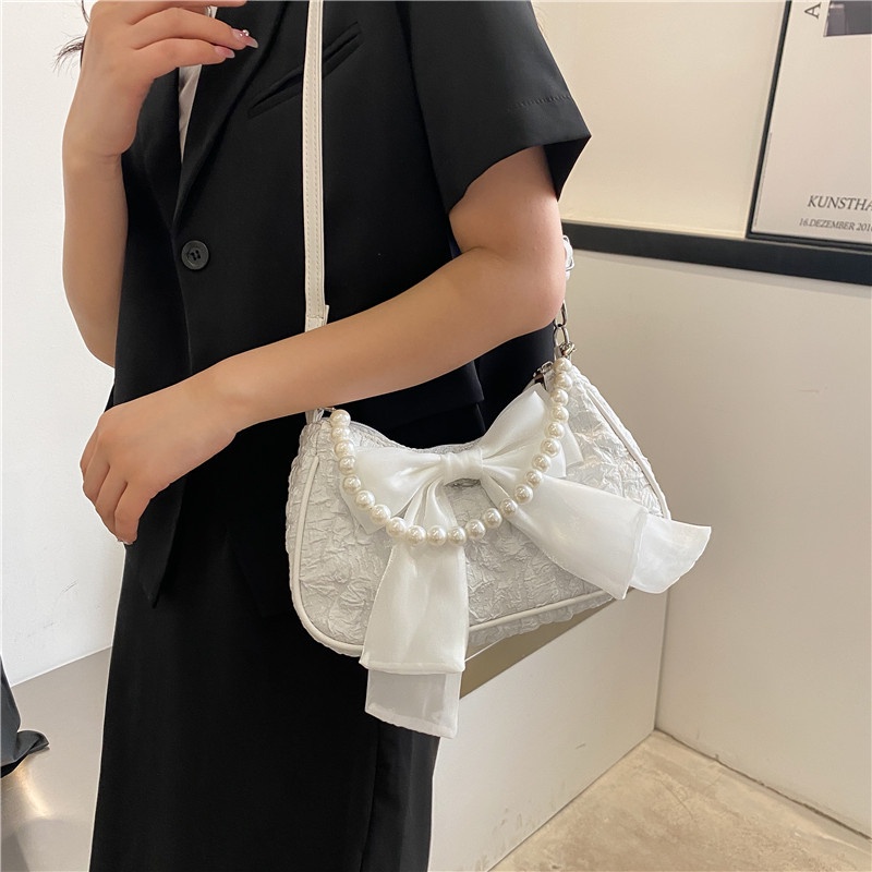 Túi Đeo JASMIN NOIR Chéo Đính Nơ Thời Trang Nữ Tính