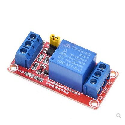 Mô đun rơ le bán dẫn 1 kênh 5V/12V với phần tử cách ly quang mức cao/thấp cho Arduino