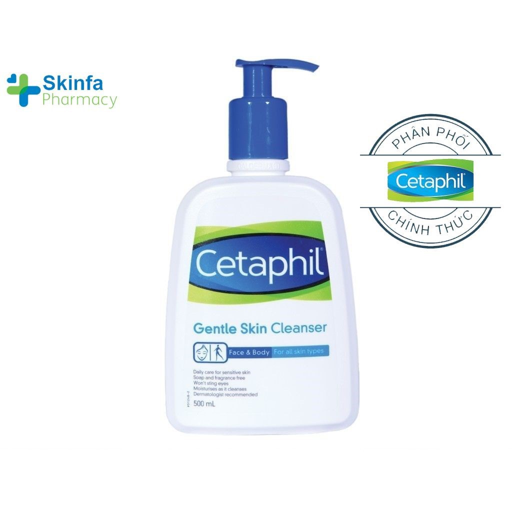 ❤️Cetaphil ❤️ Sữa Rửa Mặt Cetaphil Dịu Nhẹ Gentle Skin Cleanser 125ml - 500ml - Skinfa.