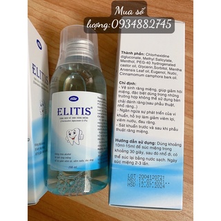 Elitis nước súc miệng (chlorhexidine)