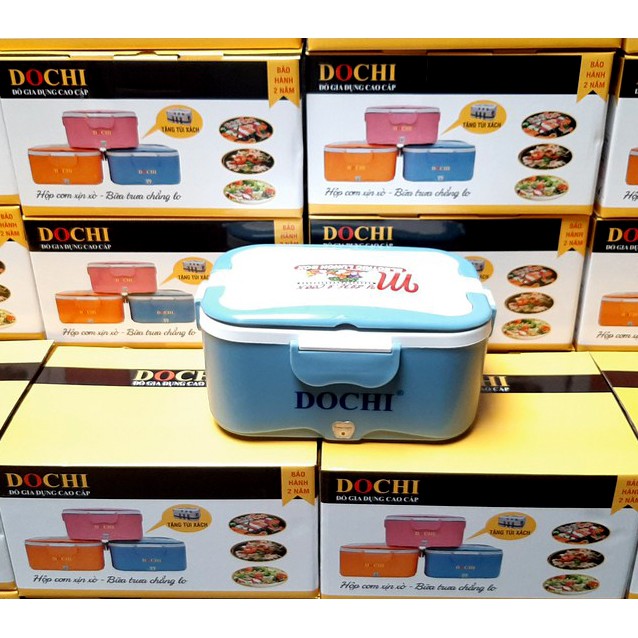 Hộp cơm hâm nóng DOCHI kèm túi đựng thời trang [ĐƯỢC CHỌN MÀU]