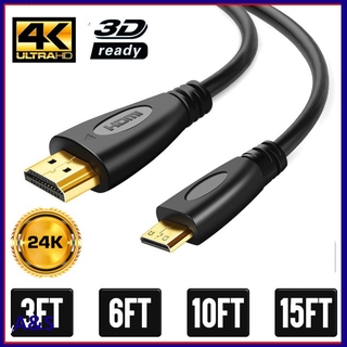 Cáp Chuyển Đổi Mini Hdmi Sang Hdmi A Sang Hdmi Mini 4k