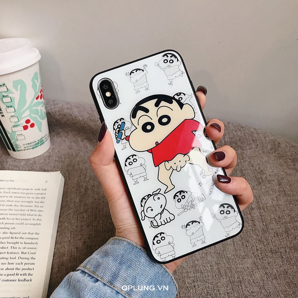 Ốp lưng iphone CẬU BÉ SHIN tinh nghich ốp iPhone KÍNH 7plus 8plus 6plus X Xs Xr Xsmax 11 11pro 12 12pro 13 13prom k324