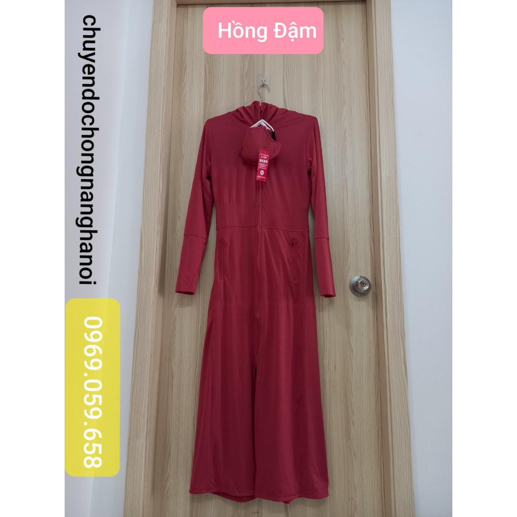 Áo chống nắng 2 lớp toàn thân dáng dài Cotton thông hơi chống tia UV, bụi Nano cao cấp | BigBuy360 - bigbuy360.vn