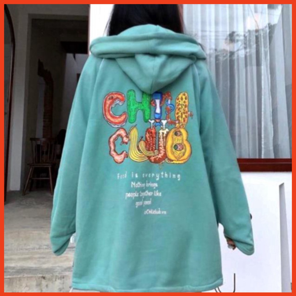 ÁO KHOÁC NỈ HOODIE DÂY KÉO NAM NỮ HOOIDE AZ007