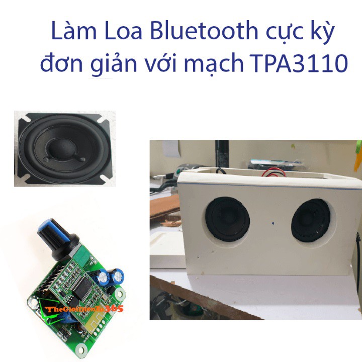 Mạch Khuếch Đại Âm Thanh TPA3110 Bluetooth 4.0 8V-26V 2x15W Kênh Đôi
