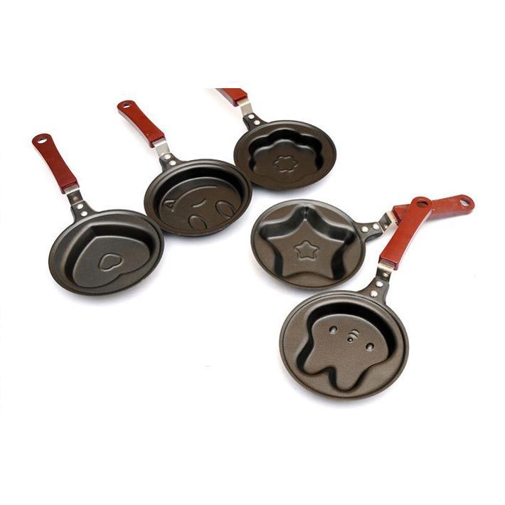 Chảo Chiên Trứng Trái Tim, Hình Gấu, Hoa, Táo,...