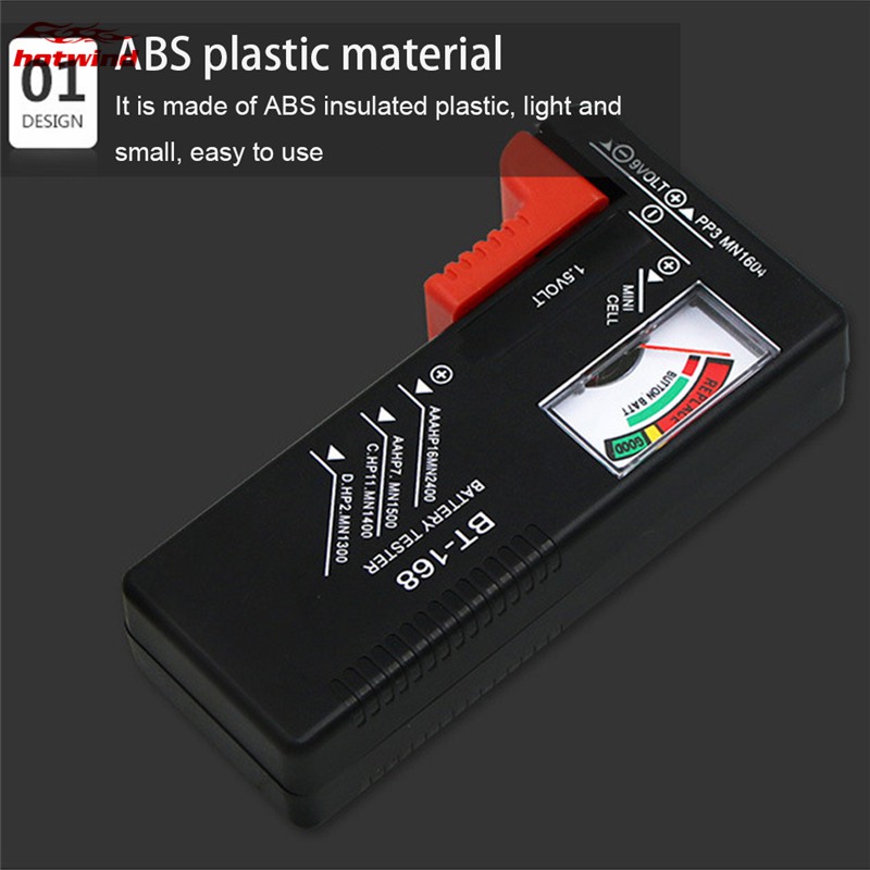 Máy Kiểm Tra Pin Kỹ Thuật Số Bt168 Cho Pin Aa Aaa 9v