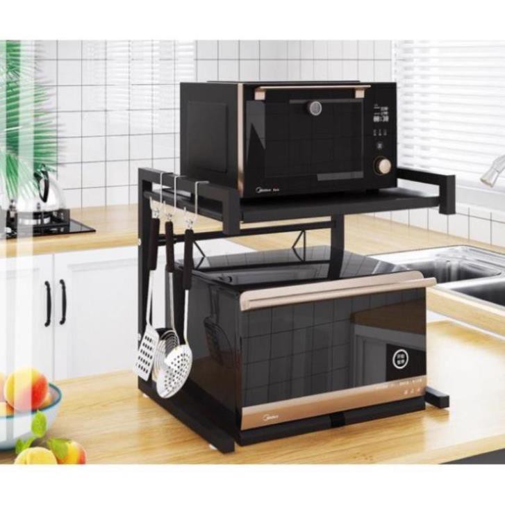 Kệ để lò vi sóng nhà bếp màu đen