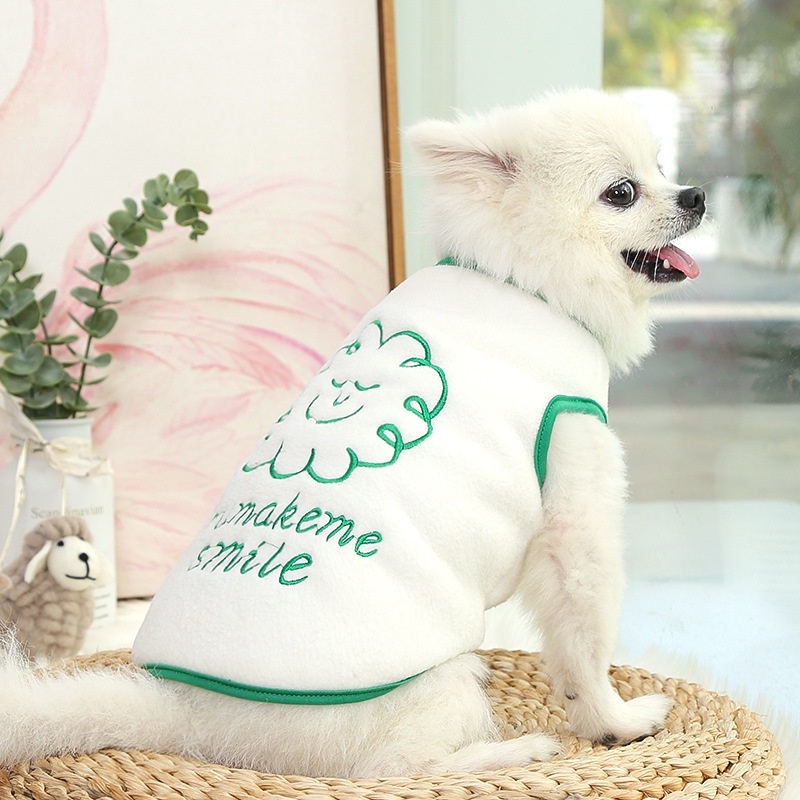 Áo Tank Top Thêu Hình Đám Mây Thời Trang Thu Đông Cho Thú Cưng