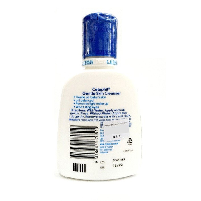 Sữa rửa mặt Cetaphil Gentle Skin Cleanser (125ml)