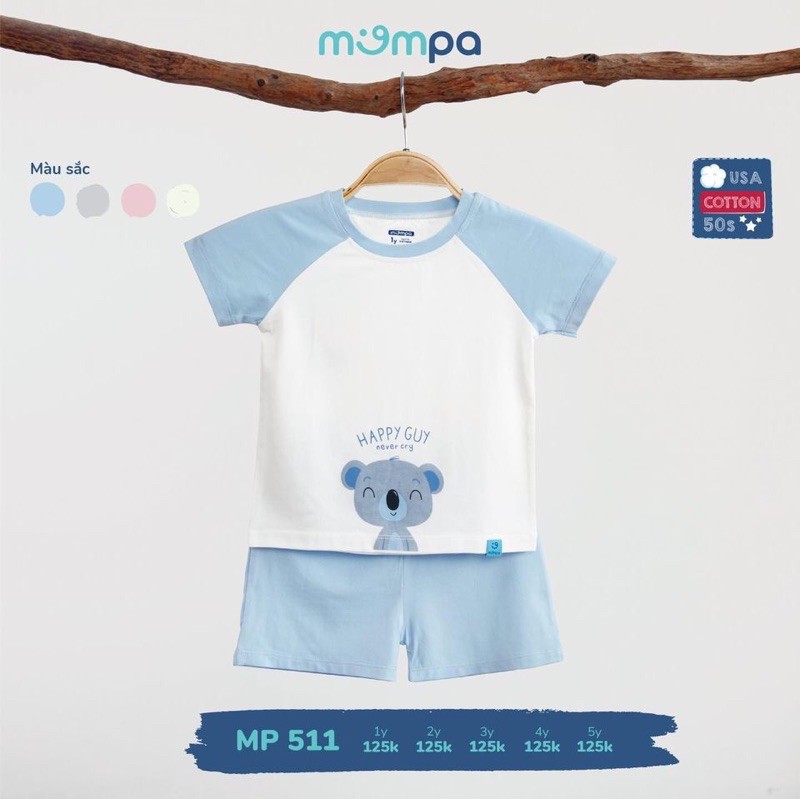 Bộ cộc tay cotton USA Mompa