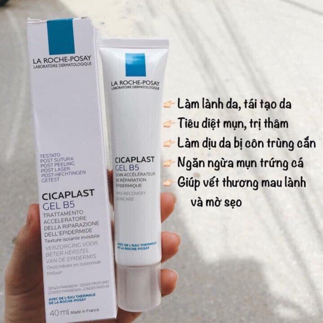 (AUTH-PHÁP) Kem Dưỡng Ngừa Thâm Mụn Phục Hồi Da LA ROCHE POSAY CICAPLAST Gel B5 40ml