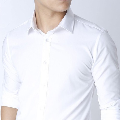 Áo sơ mi nam dài tay dáng ôm sơ cổ bẻ vải lụa thái chống nhăn chống xù | BigBuy360 - bigbuy360.vn