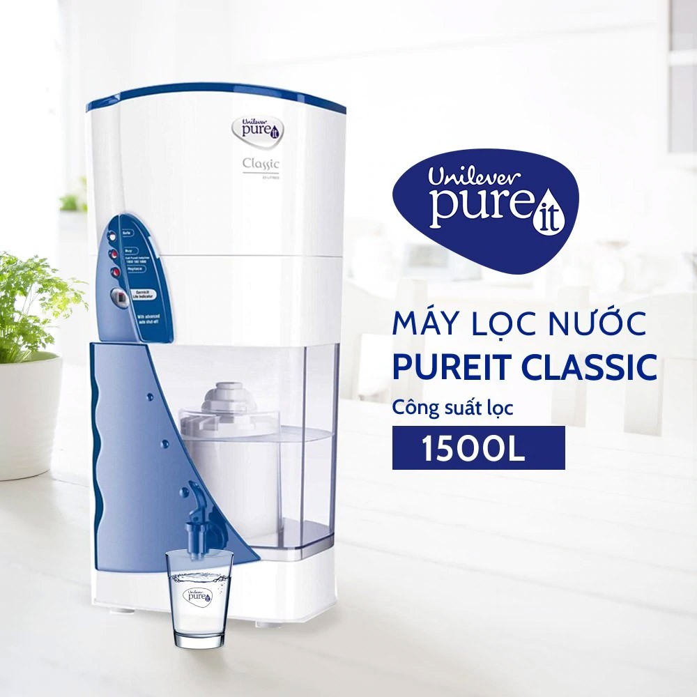 Máy lọc nước Unilever Pureit Classic 9L - Hàng Chính Hãng