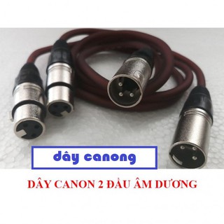 1 Sợi Dây Canon Đực - Cái chống nhiễu dài 0,8m - dây loại tốt bảo hành 1 tháng