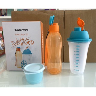 Bộ binh nước và bình lắc tupperware tặng kèm quà