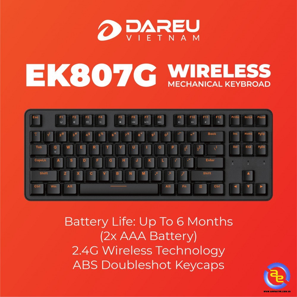 Bàn phím cơ DareU EK807G Wireless Chính hãng BH 24 tháng
