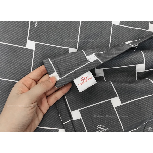 Bộ Ga gối Sông Hồng Basic cotton BC22051