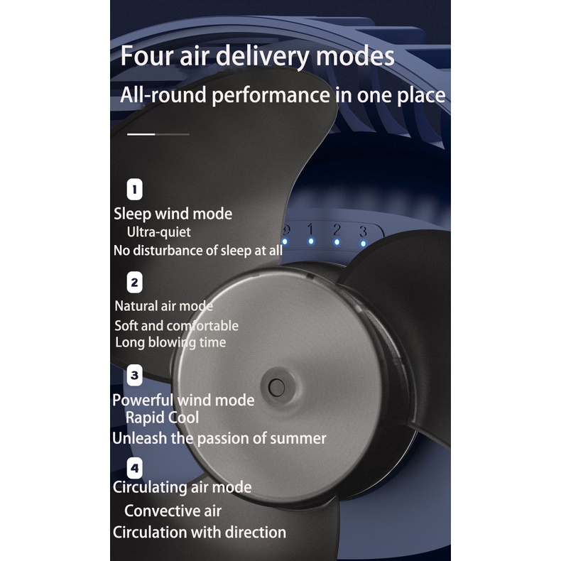 Quạt Sạc Mini - Quạt Kẹp Kho Báu GF07, Pin Siêu Bền 2 Ngày Cấp 4 -Focus