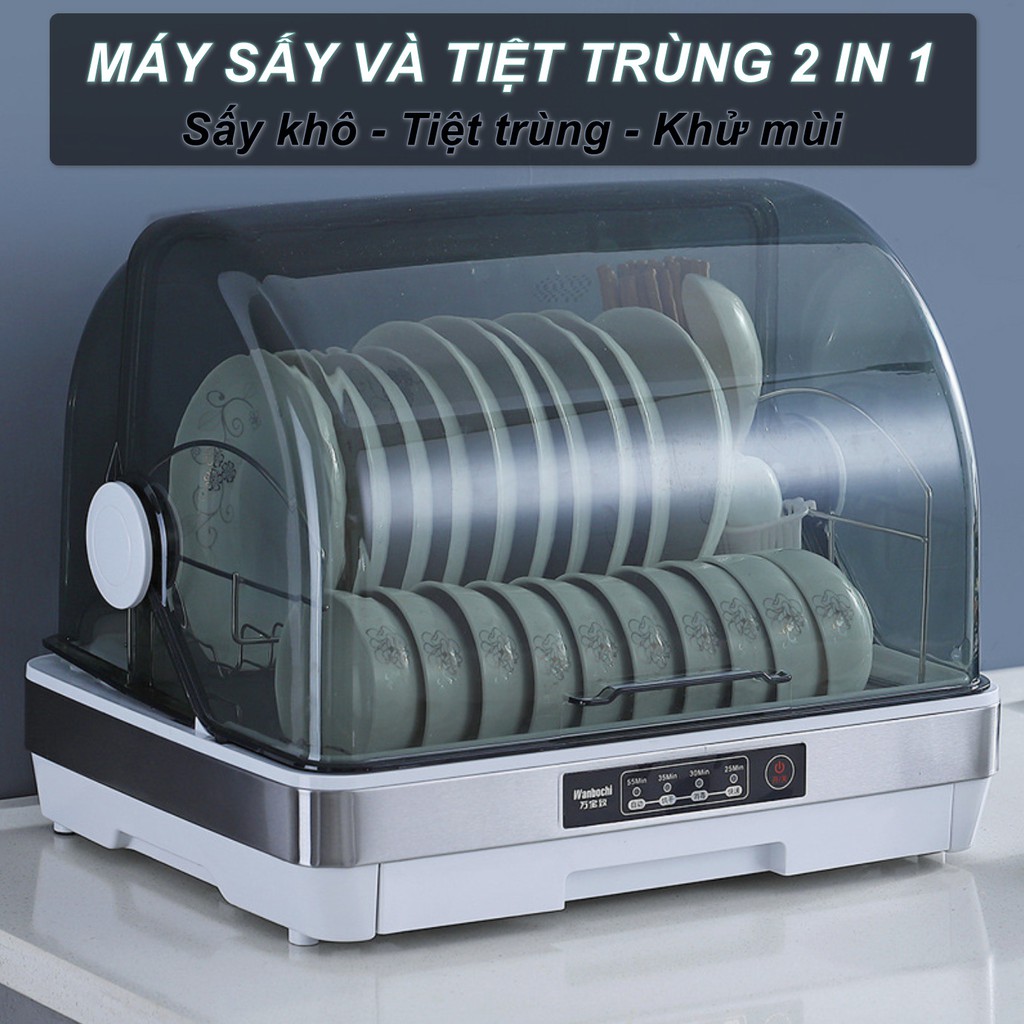 MÁY SẤY VÀ TIỆT TRÙNG 2 IN 1 - Sấy khô - Tiệt trùng - Khử mùi - Home and Garden