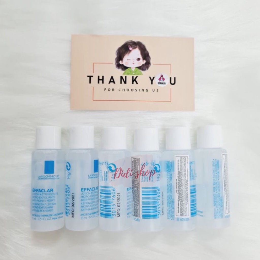 Minisize Nước cân bằng giàu khoáng dành cho da dầu La Roche Posay Effaclar Astringent Lotion 15ml