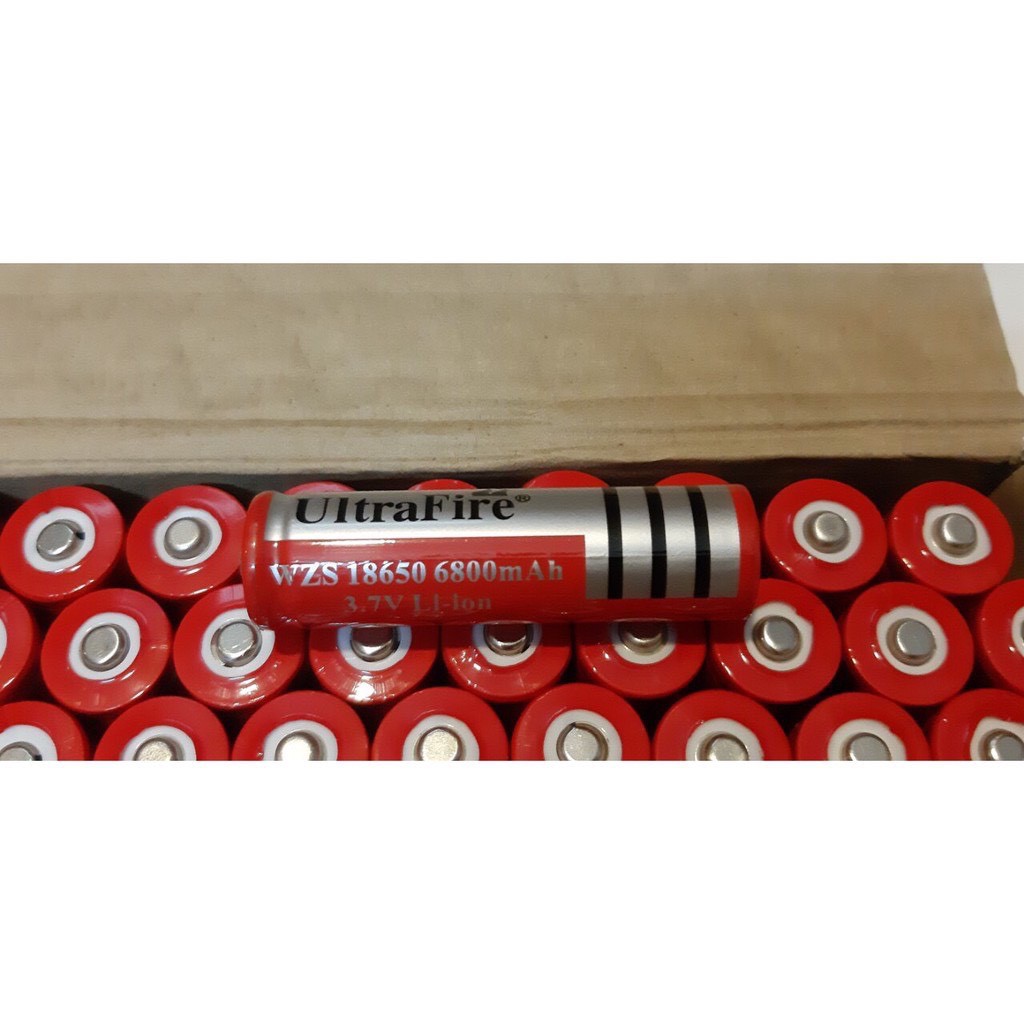 Pin sạc 3V7 - 4200mah màu đỏ loại 1 xịn dùng cho quạt và đèn pin