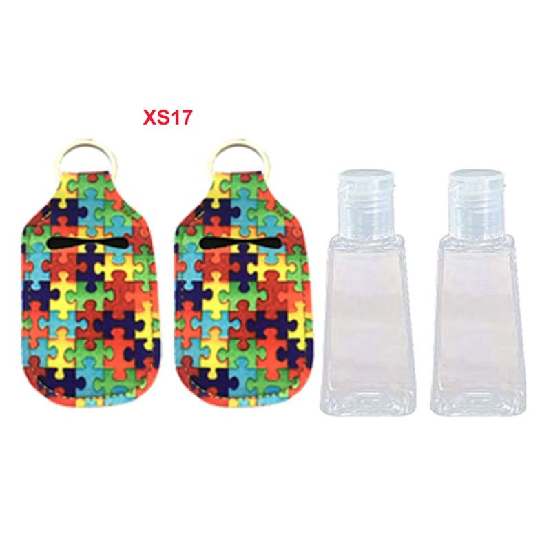 Set 2 Vỏ Bọc Chai Nước Nhiều Màu Đa Năng Có Móc Khóa