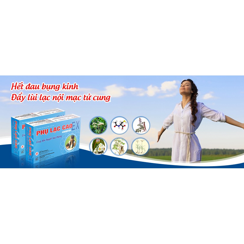 Phụ lạc cao EX - Tăng cường lưu thông khí huyết, giảm rối loạn trước, trong và sau kỳ kinh nguyệt (Hộp 30 viên)