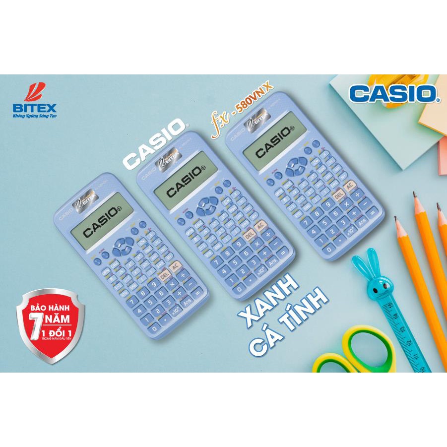 Máy Tính Casio Fx580vnx Chính Hãng Bảo Hành 7 Năm