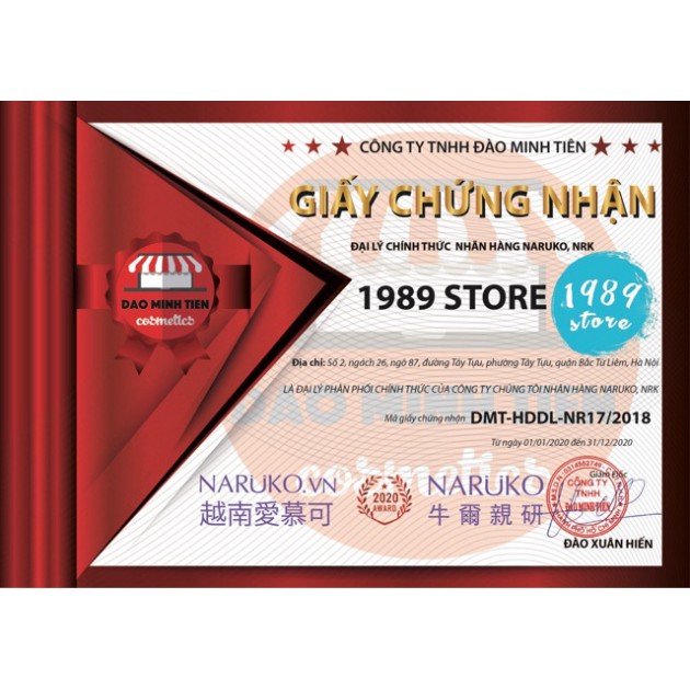 nam103 Chấm Mụn Tràm Trà Naruko - Hỗ Trợ Giảm Mụn, Se Lỗ Chân Lông & Giảm Thâm Sau Mụn Đài Loan-1989Store Phân Phối Chín